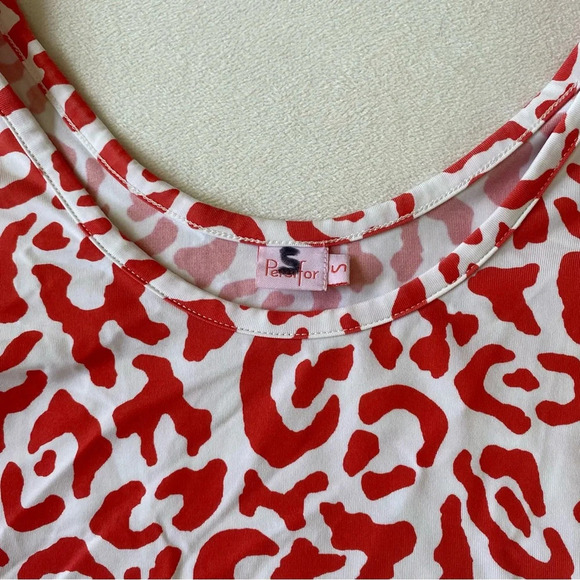 Persifor orange leopard print dress S - Picture 3 of 4